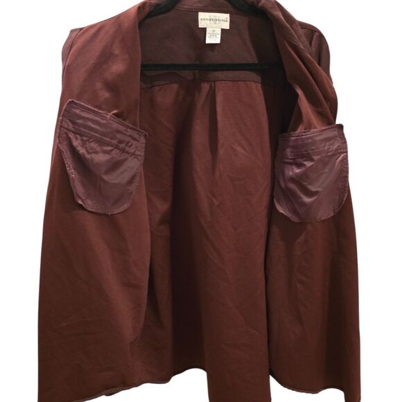 Knightsbridge Men's Burgundy Faux Suede Shirt Or Over Shirt - Picture 2 of 5